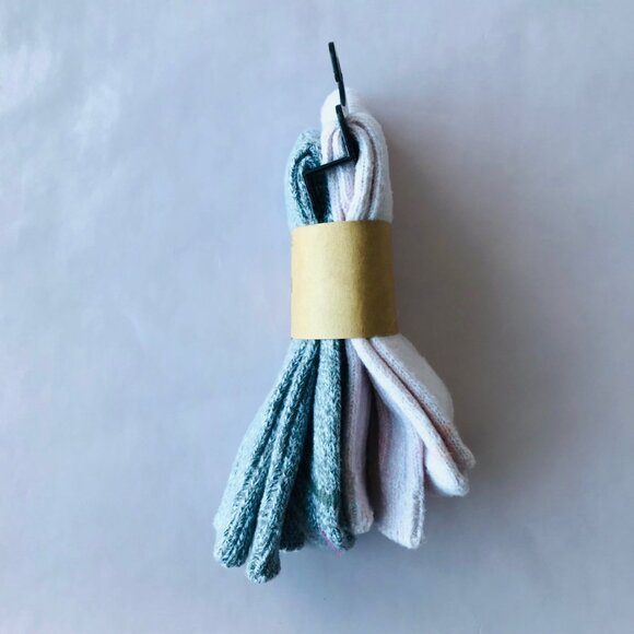 Steve Madden Women Boot Socks Super Soft Gray /Pink 2 Pairs 5-10" - Picture 4 of 4